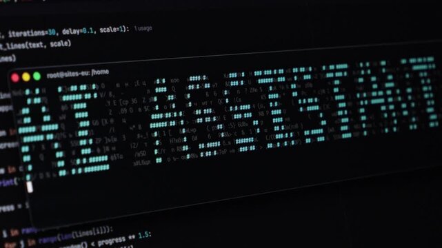 Coding screen displays AI assistant progress, showcasing dynamic data visualization for software development workflows and tech innovation. Zoom