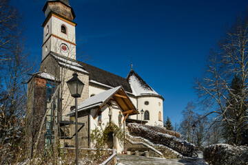 Klosterkirche  Maria Eck im Winter