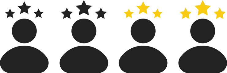 Customer Satisfaction, Feedback, and Rating Icons collection. User Experience Review Symbols set