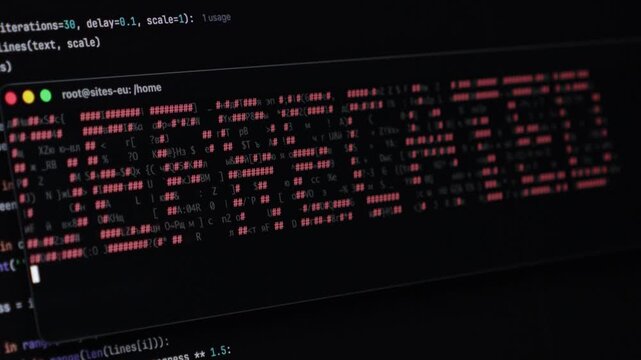 Computer screen displaying DEPRECATED text in red hashtags on dark mode, representing obsolete software or legacy systems. Zoom