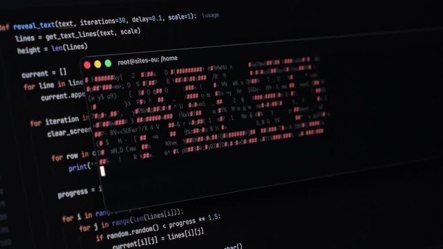 A programmers laptop screen shows a failed code loop, the progress bar visually communicating a halted process and demonstrating the challenges of software development and digital innovation