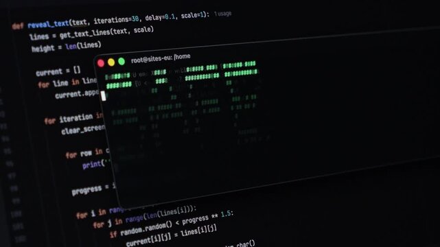 Terminal screen displaying python code emphasizing secure programming practices for robust application development and troubleshooting