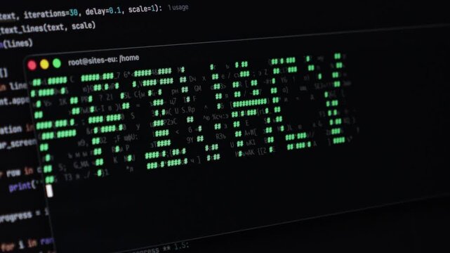 Close-up view of programming code displayed on laptop screen, symbolizing software development and digital innovation for tech applications. Zoom