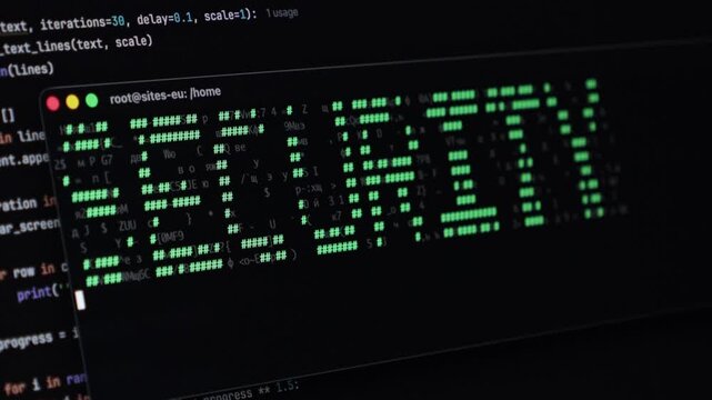 Secure server code displays digital security protocols and system administration expertise ensuring robust data protection. Zoom