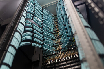 Modern Data Center with Cable Management