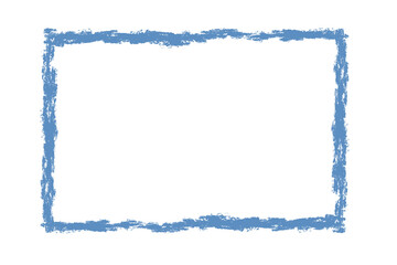 dry brushing blue color square frame