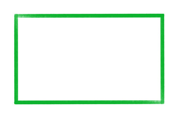 Green color square smudging frame