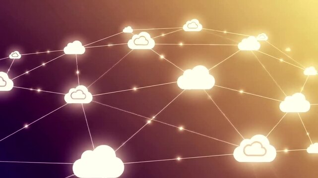 Cloud computing network abstract digital technology background.