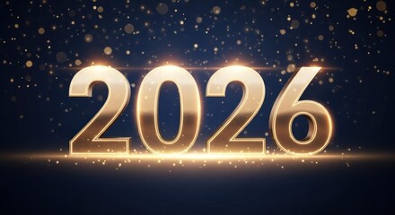 Golden 2026 New Year Celebration