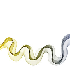 Abstract smooth color wave vector. Curve flow blue motion illustration. Smoke design. Vector lines. Eps 10