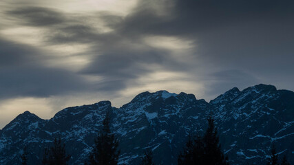 landscape during winter in vigezzo valley, italy