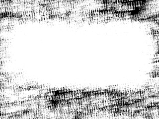 Black and White Grunge Texture Overlay Frame With Copy Space