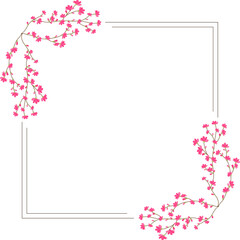 Flower frame background