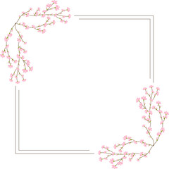 Flower frame background
