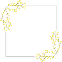 Flower frame background