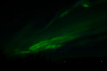 Northern Lights, Aurora borealis in the night sky - Iceland