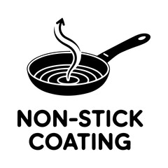 Obraz premium non stick coating cookware icon set