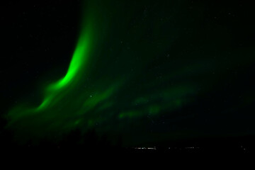 Northern Lights, Aurora borealis in the night sky - Iceland