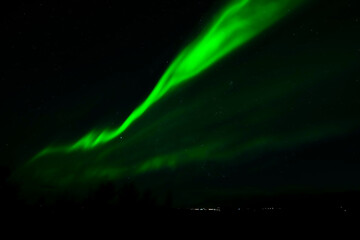 Northern Lights, Aurora borealis in the night sky - Iceland