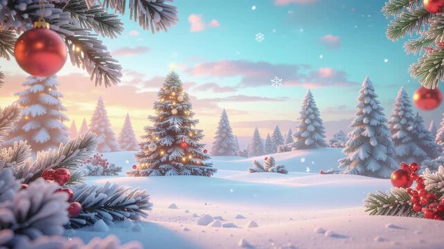 Decoraci&oacute;n navide&ntilde;a compuesta por un &aacute;rbol de escritorio con efecto nevado y una estrella dorada con purpurina. Al fondo, luces c&aacute;lidas desenfocadas crean un ambiente acogedor y festivo.