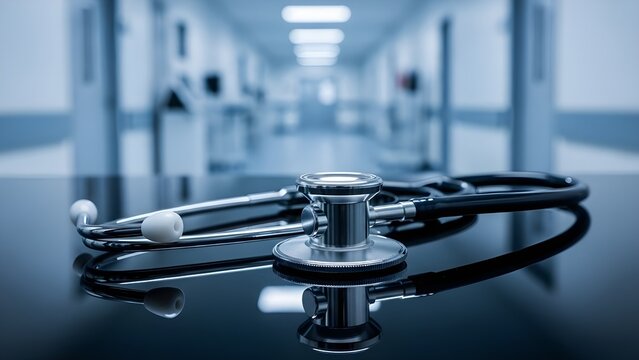 El estetoscopio frente al capitolio simboliza la reforma sanitaria y el cambio de pol&iacute;ticas.