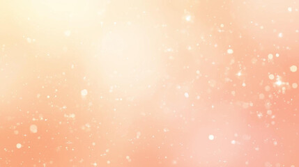 Elegant peach and orange abstract background with gentle bokeh light and glittering particles. Perfect for celebrations, weddings, holidays, or warm, dreamy designs. Shimmering ethereal texture.