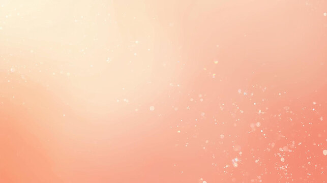 Elegant peach orange gradient background with soft sparkling bokeh lights, ideal for festive designs, wedding invitations, romantic projects, or warm abstract themes. Modern clean backdrop. - Powered by Adobe