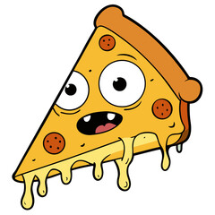 Pizza slice monster