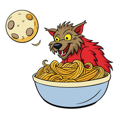 Spaghetti werewolf bowl