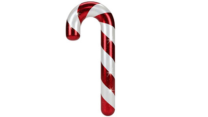 Obraz premium Red and white candy cane isolated on white background