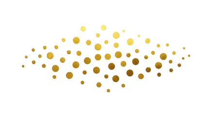 Golden dots pattern abstract geometric design metallic circle decoration festive and elegant luxury background isolated on black modern style digital art celebratory mood