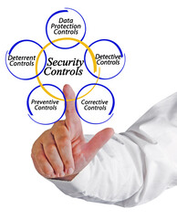 Man Presenting Five Security Controls