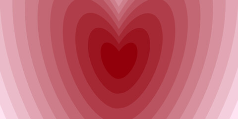 Abstract heart-shaped background with red-to-pink radial gradient. Vector design perfect for Valentine&rsquo;s Day, weddings, Mother&rsquo;s Day, and love-themed projects.