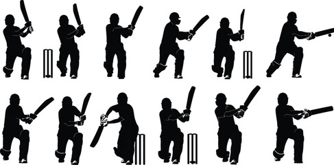 Vector Silhouette Set of People Dancing Dynamically, Featuring Social, Contemporary, and Hip-Hop Styles for Active Movement Illustrations.