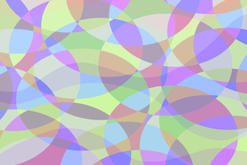 ランダムに重なる円のモザイク 1-6