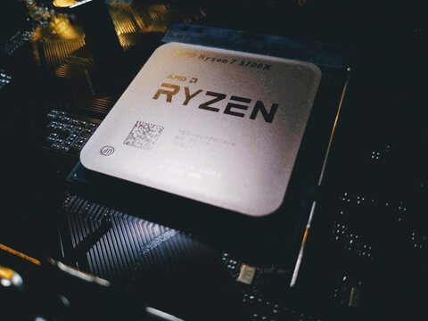 Ryzen 7 5700X computer processor in the socket am4