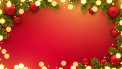 Red Xmas Frame