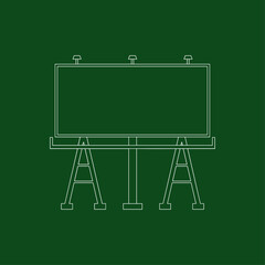 Billboard icon logo flat vector design