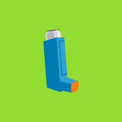 Inhaler icon logo flat vector design