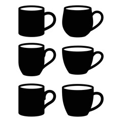 Obraz premium set of coffee cups