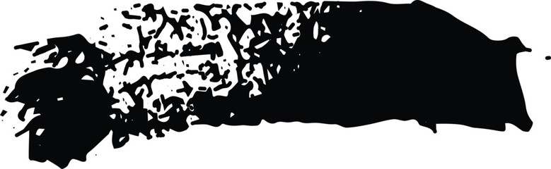 a Silhouette Abstract black brush strokes Vector grunge brush Design
