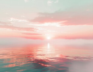 Serene Sunrise Reflection