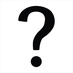 Question vector illustration icon set. flat and stroke style Collection. Question mark  silhouette vector.