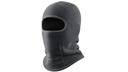Thermal Fleece Balaclava Full Face Mask for Winter Sports Black Background