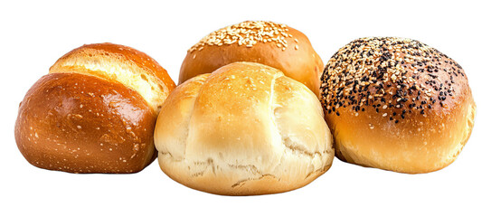 Mixed Bread Rolls with Sesame Topping
