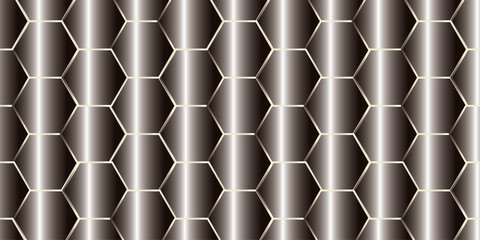 Abstract multicolor hexagon geometric honeycomb texture background. creative decorative element fabric.	
