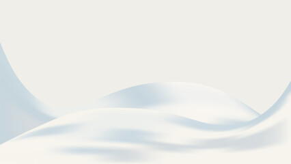 Abstract white Cloud Dancer background. waves. backdrop. Luxury card. color gradient. Winter banner. template. Copy space. Modern pop art wallpaper. Textured effect. Flyer. Color of the Year for 2026.