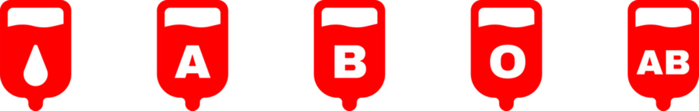 Blood Groups icons