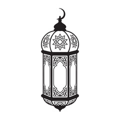 Holy Month Ramadan Lantern Silhouette Vector File