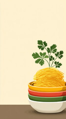 Traditional sev puri delight - indian street food, perfect for culinary art and print design